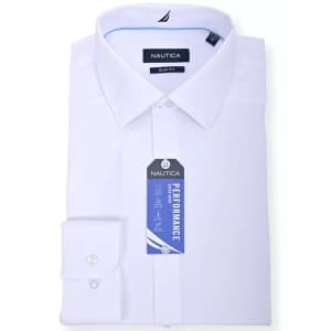 Nautica Men's Slim Fit Supershirt Dress Shirt for $18 Nautica Men's Slim Fit Supershirt Dress Shirt for $18