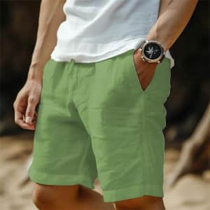 Men's Linen Casual Shorts for $7 Men's Linen Casual Shorts for $7