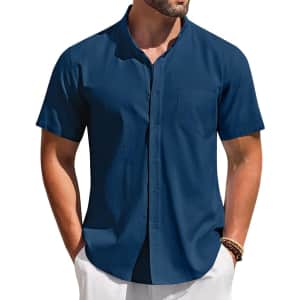 Coofandy Men's Casual Button Down Shirt for $10 Coofandy Men's Casual Button Down Shirt for $10