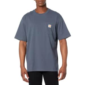 Carhartt Men's Loose Fit Heavyweight Short-Sleeve Pocket T-Shirt for $15 Carhartt Men's Loose Fit Heavyweight Short-Sleeve Pocket T-Shirt for $15