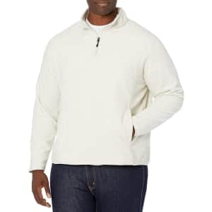 Amazon Essentials Men's Quarter-Zip Polar Fleece Jacket for $8 Amazon Essentials Men's Quarter-Zip Polar Fleece Jacket for $8